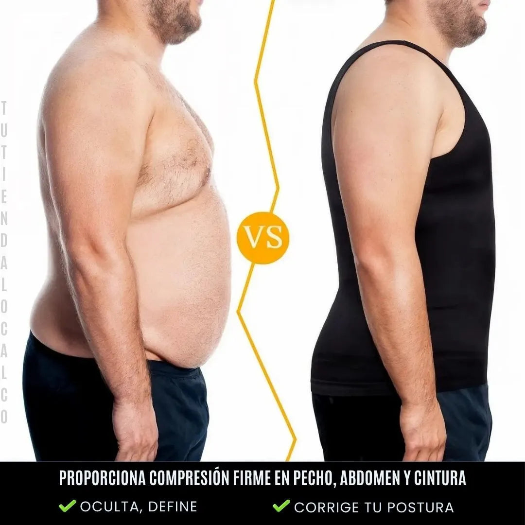 MAXFIT® COMPRESSION el chaleco camisilla de compresión inteligente que define tu cuerpo y alinea tu postura