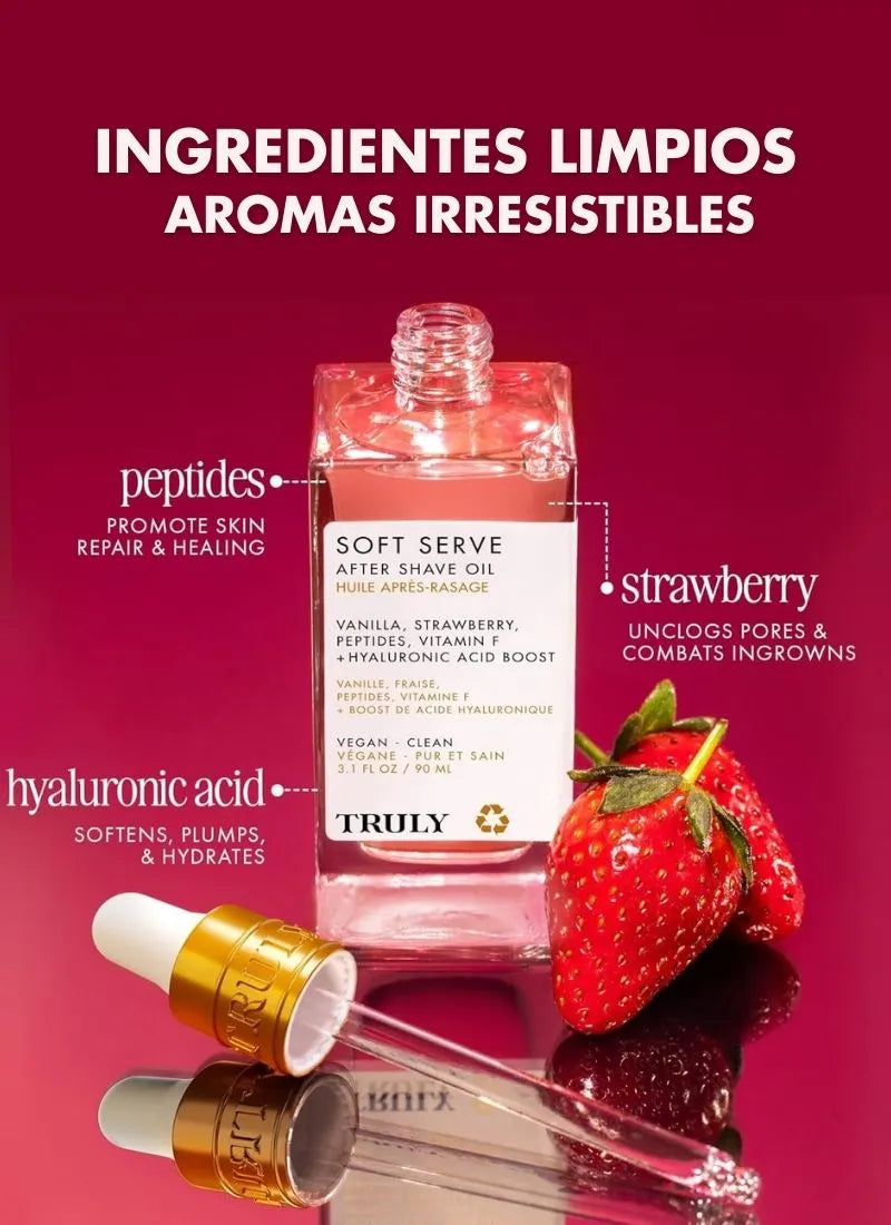 Aceite para después del afeitado de lujo | Tratamiento curativo aclarante e hidratante de la zona intima. Piel suave, sin irritaciones y con aroma irresistible.
