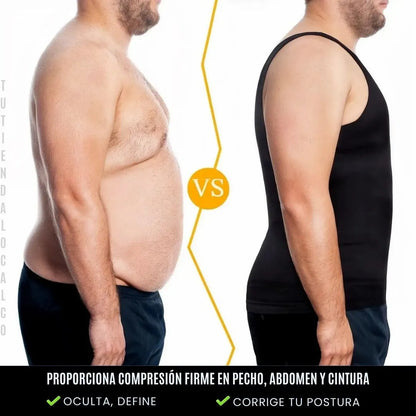 MAXFIT®  COMPRESSION el chaleco camisilla de compresión inteligente que define tu cuerpo y alinea tu postura