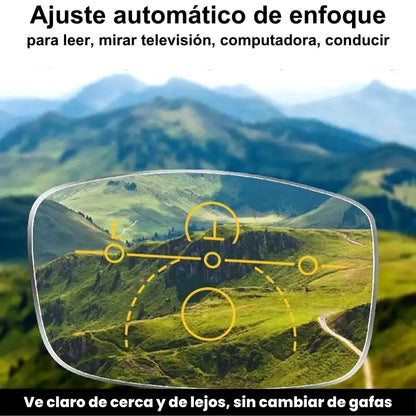 GAFAS MULTIFOCALES INTELIGENTES TR90 CON ZOOM AUTOMÁTICO, PROTECIÓN DE LUZ AZUL Y EFECTO FOTOCROMÁTICO +3.0+ 2.5 +2.0 +1.5