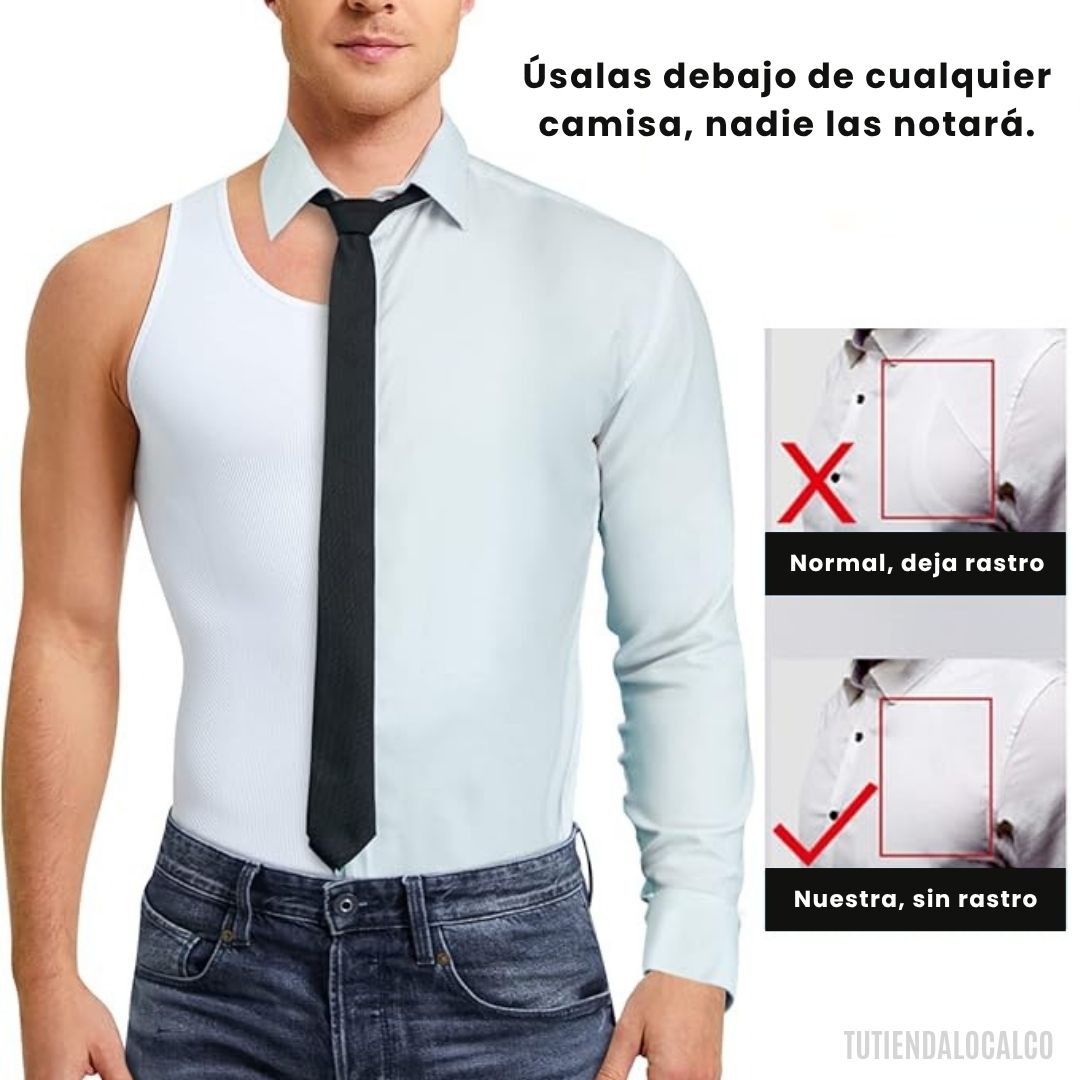 MAXFIT®  COMPRESSION el chaleco camisilla de compresión inteligente que define tu cuerpo y alinea tu postura